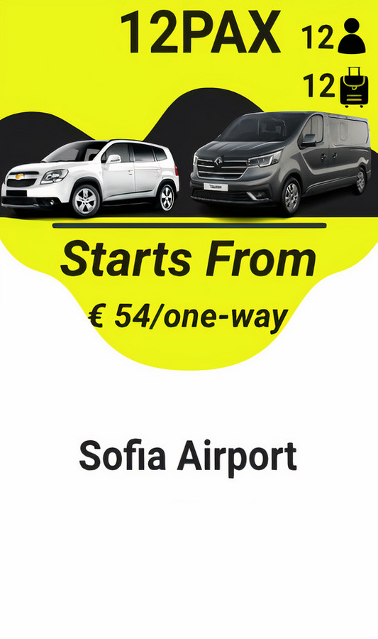Sofia Airport Taxi Transfer 12pax
