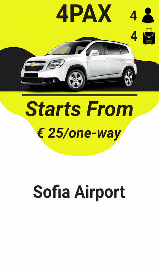 Sofia Airport Taxi Transfer 4pax