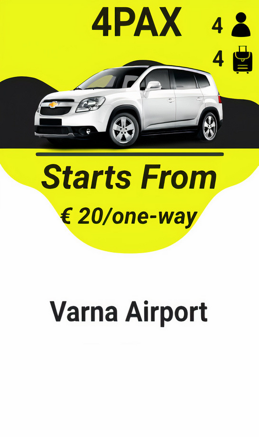 Varna Airport Taxi Transfer 4pax