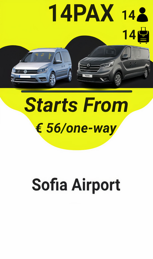 Sofia Airport Taxi Transfer 14pax