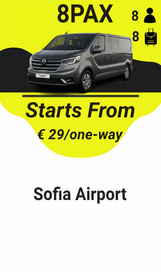 Sofia Airport Taxi Transfer 8PAX